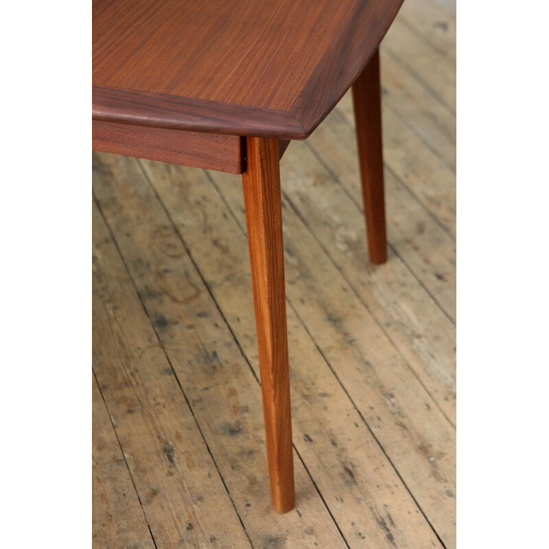 Vintage Dining Table Extendable in teak by Louis van Teeffelen Dutch