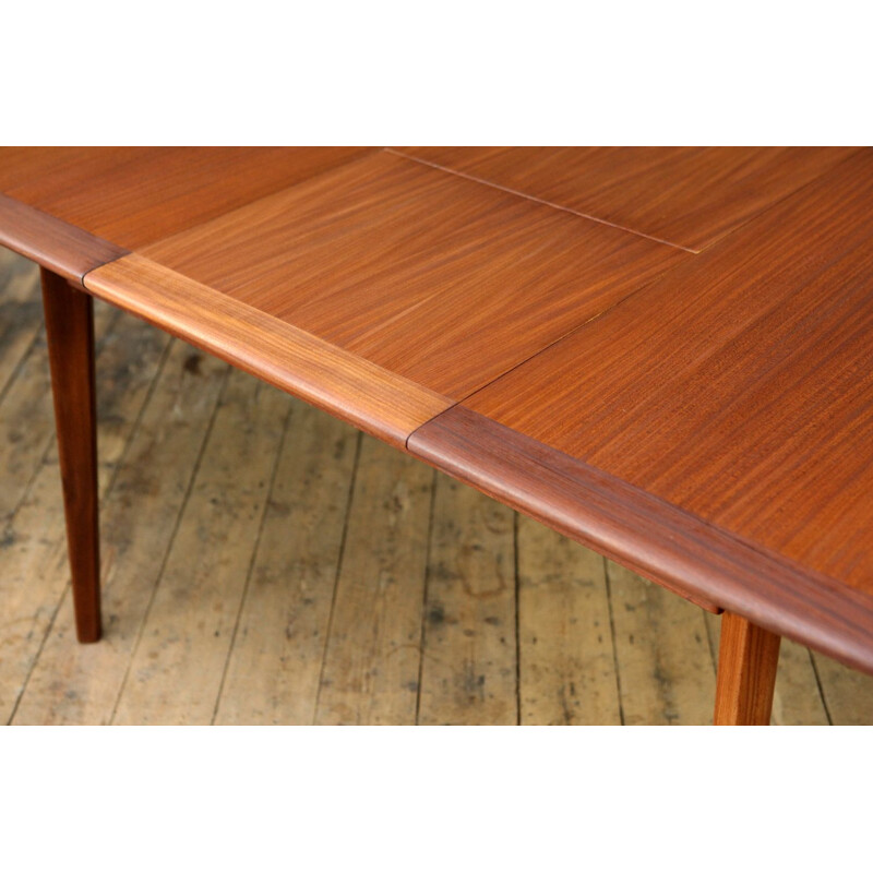 Vintage Dining Table Extendable in teak by Louis van Teeffelen Dutch