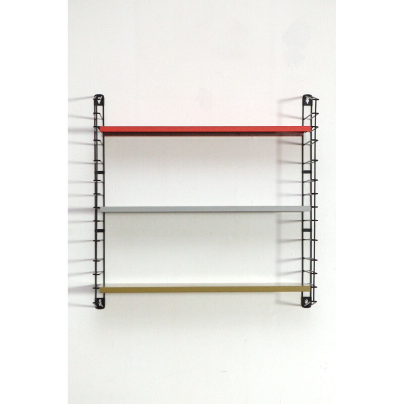Vintage shelf system by Adriaan Dekker in metal for Tomado 1950s