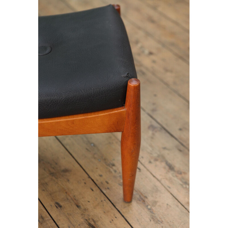 Vintage Footstool in teak Dutch 1960s