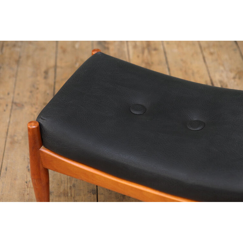 Vintage Footstool in teak Dutch 1960s