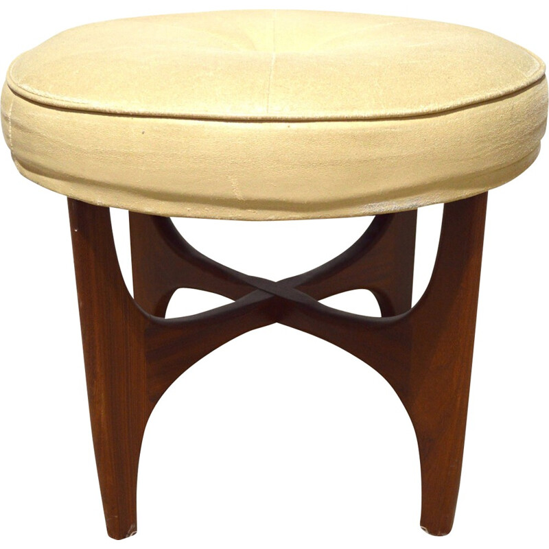 Teak and afromosia stool, Victor Bramwell WILKINS - 1960s