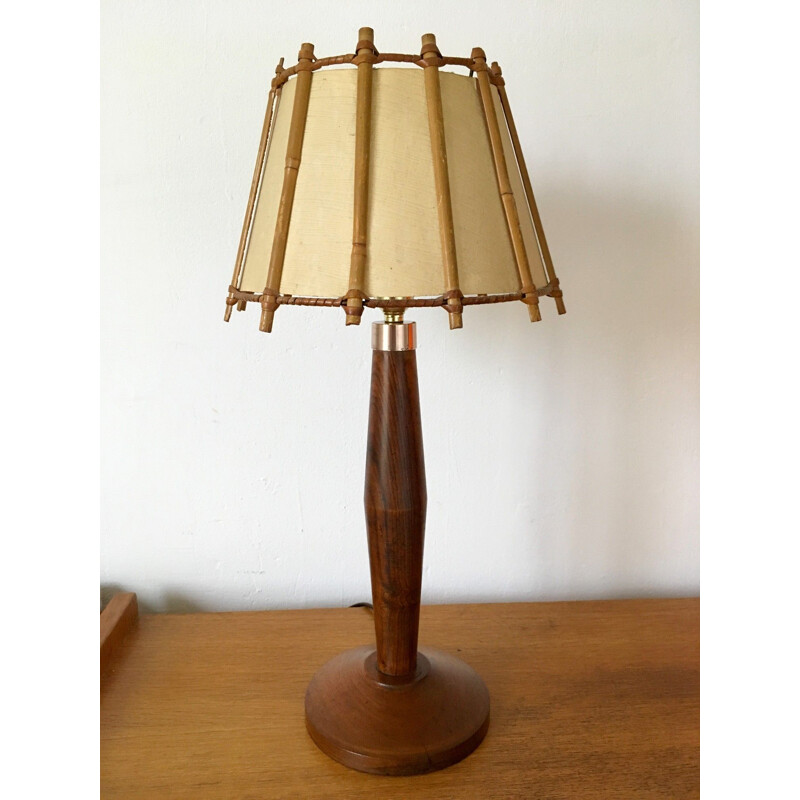 Vintage lamp walnut