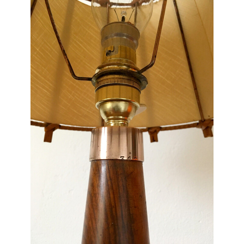 Lampe vintage en noyer