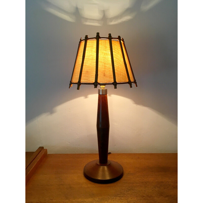 Vintage lamp walnut