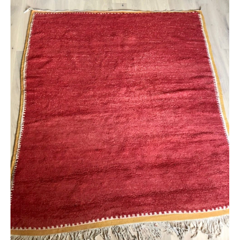 Vintage red rug 1950