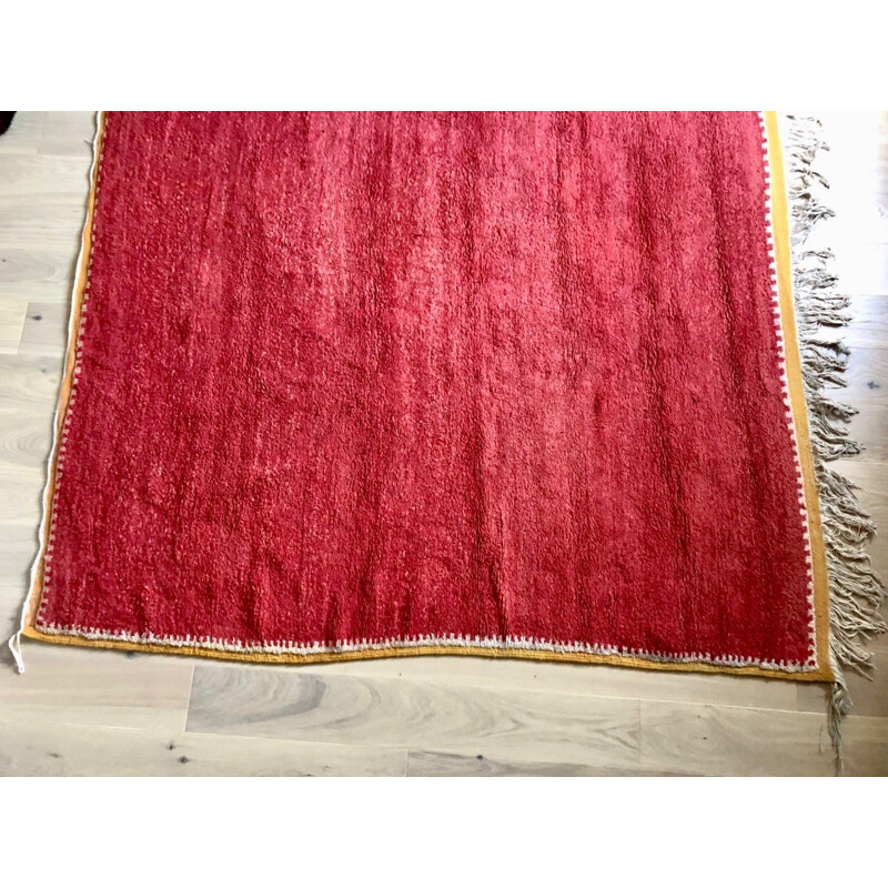 Vintage red rug 1950