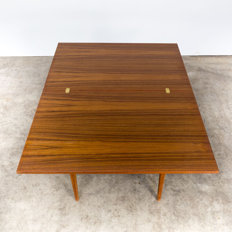 Vintage extendable teak dining table