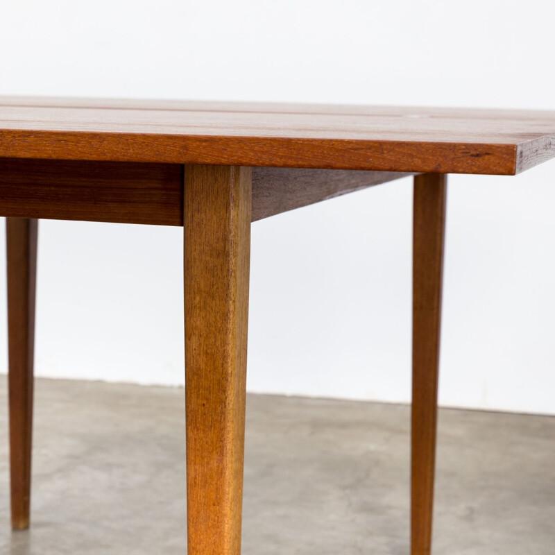 Vintage extendable teak dining table