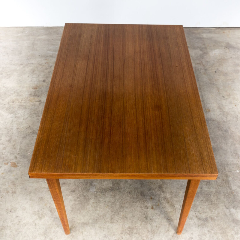 Vintage extendable teak dining table