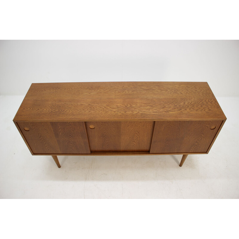 Vintage Danish free standing oak sideboard