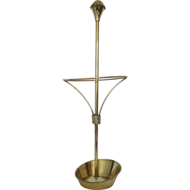 Brass umbrella stand, Mathieu MATEGOT - 1950s