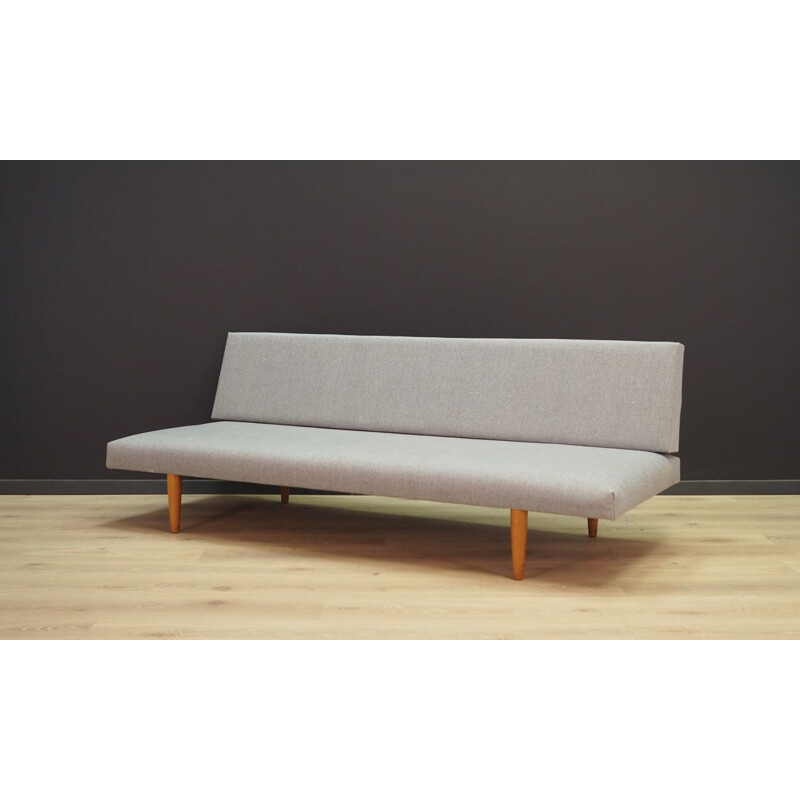 Scandinavian grey sofa in fabric