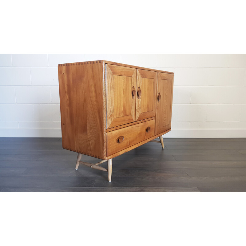 Vintage elm sideboard by Lucian Ercolani, model 184