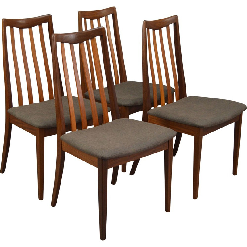 Vintage set of 4 dining chairs by G Plan,1970