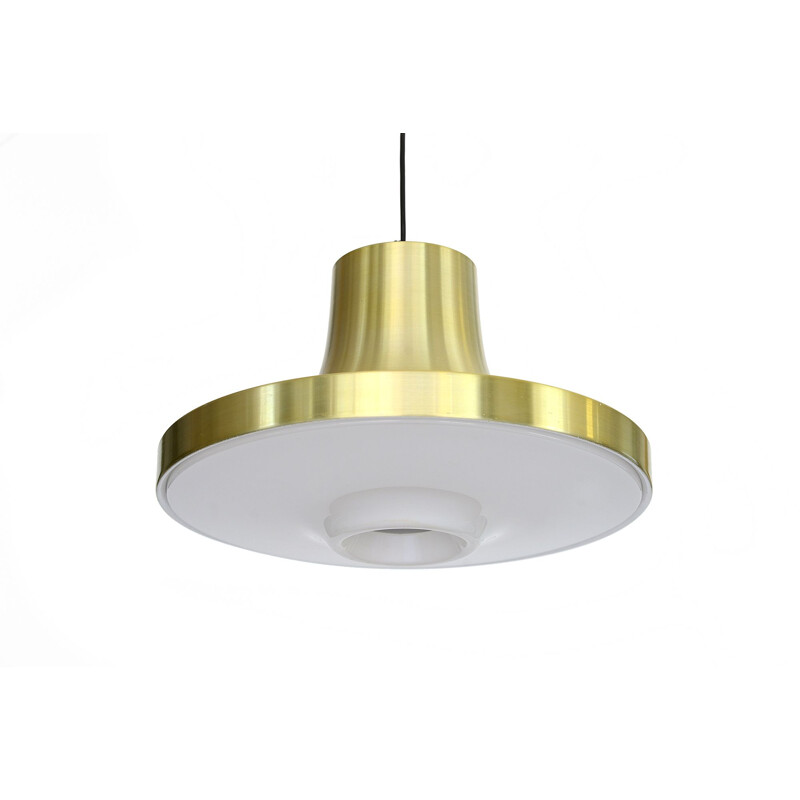 Golden pendant lamp in aluminum by Fagerhults