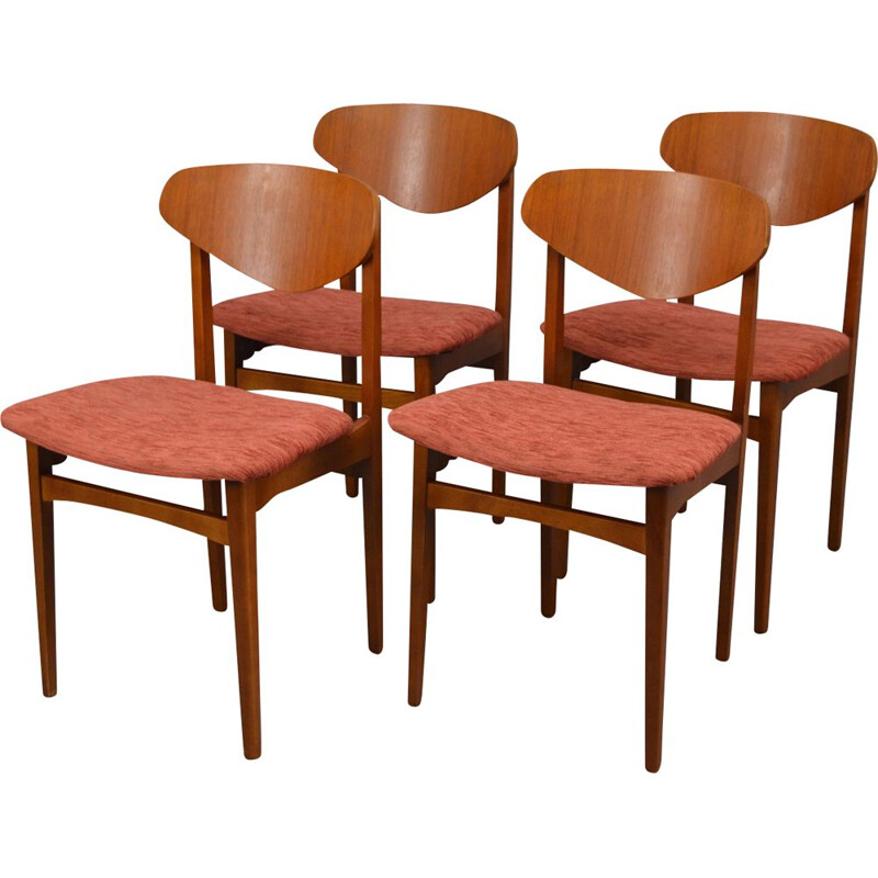 Set of 4 vintage dining chairs Butterfly 
