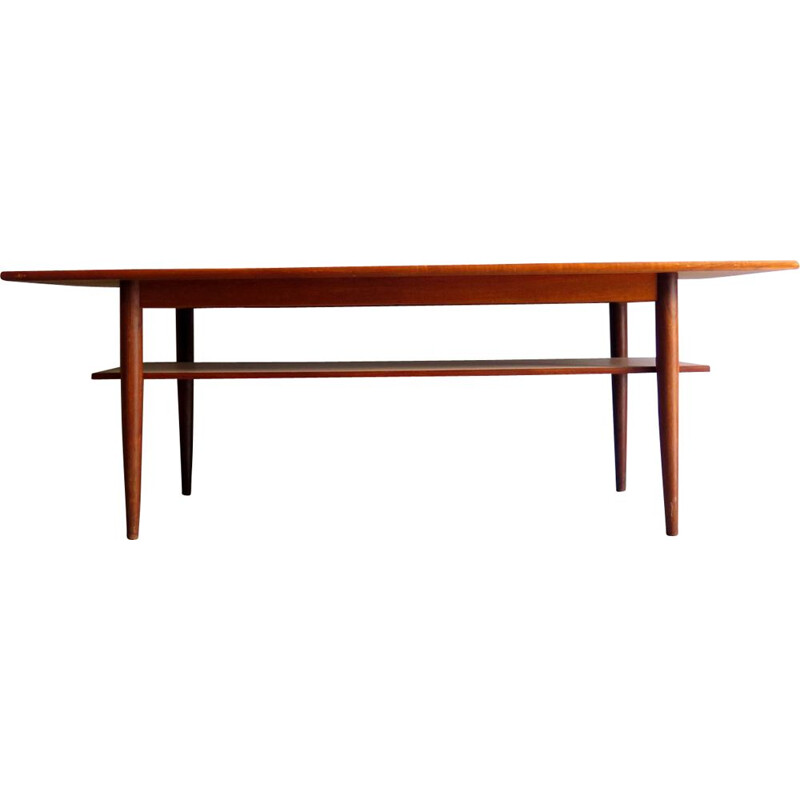 Vintage coffee table in teak, Danish 1950s