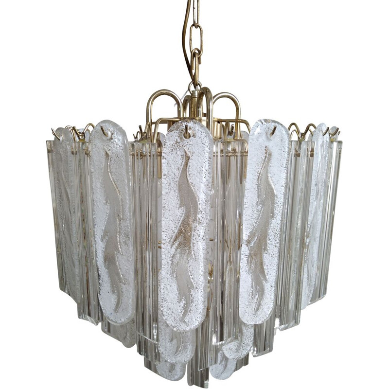 Vintage chandelier by Paolo Venini in Murano glass, Italy
