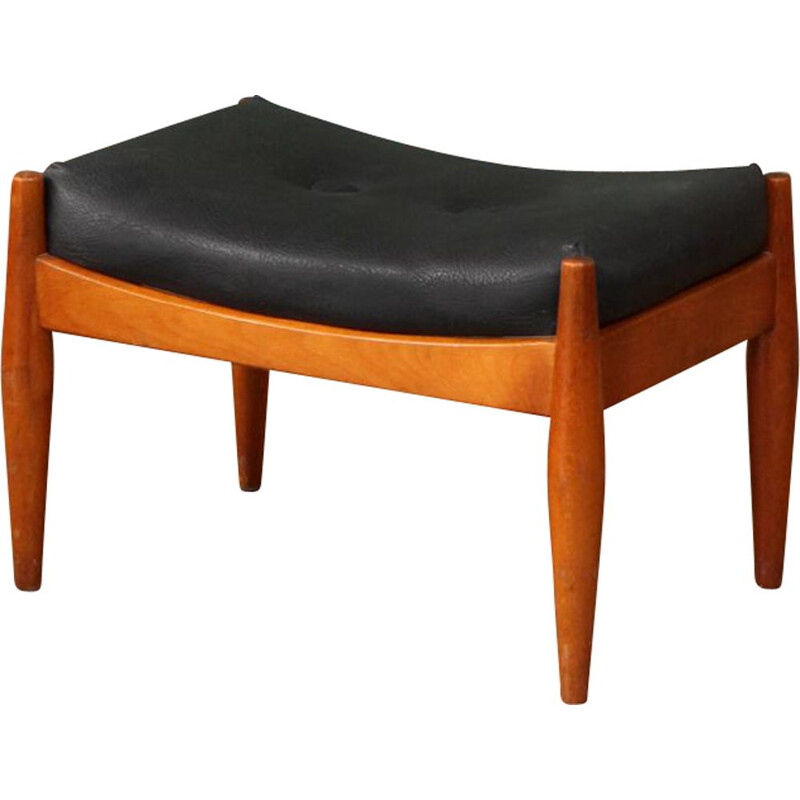 Vintage Footstool in teak Dutch 1960s