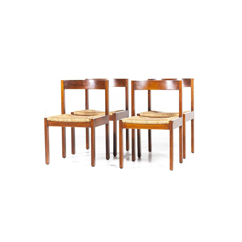 Série de 4 chaises à repas Vintage par Martin Visser pour T Spectrum, années 1960