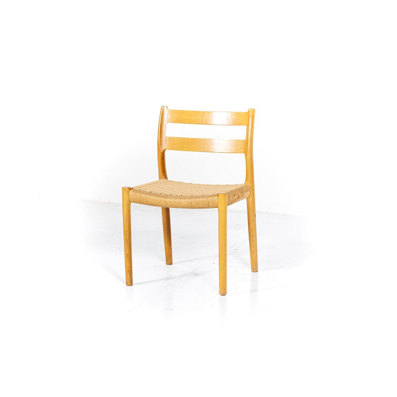 Série de 4 chaises à repas vintage n.84 par Niels Otto Møller pour J.L. Møllers années 1960