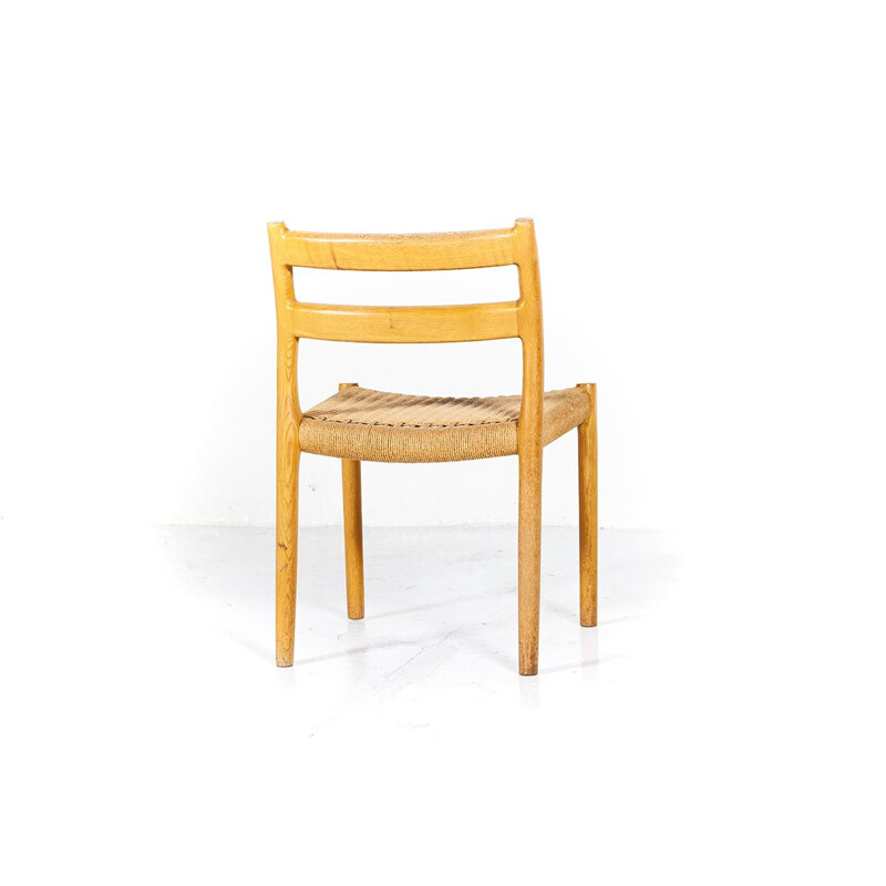 Série de 4 chaises à repas vintage n.84 par Niels Otto Møller pour J.L. Møllers années 1960