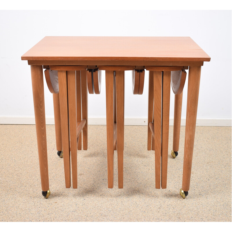 Vintage Nesting tables by Poul Hundevad for Novy Domov Czechoslovakia