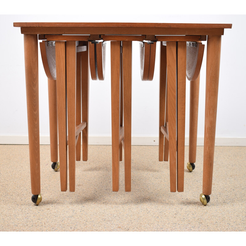 Vintage Nesting tables by Poul Hundevad for Novy Domov Czechoslovakia