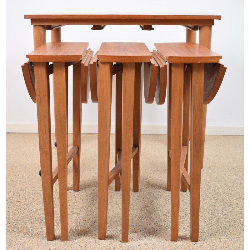 Vintage Nesting tables by Poul Hundevad for Novy Domov Czechoslovakia