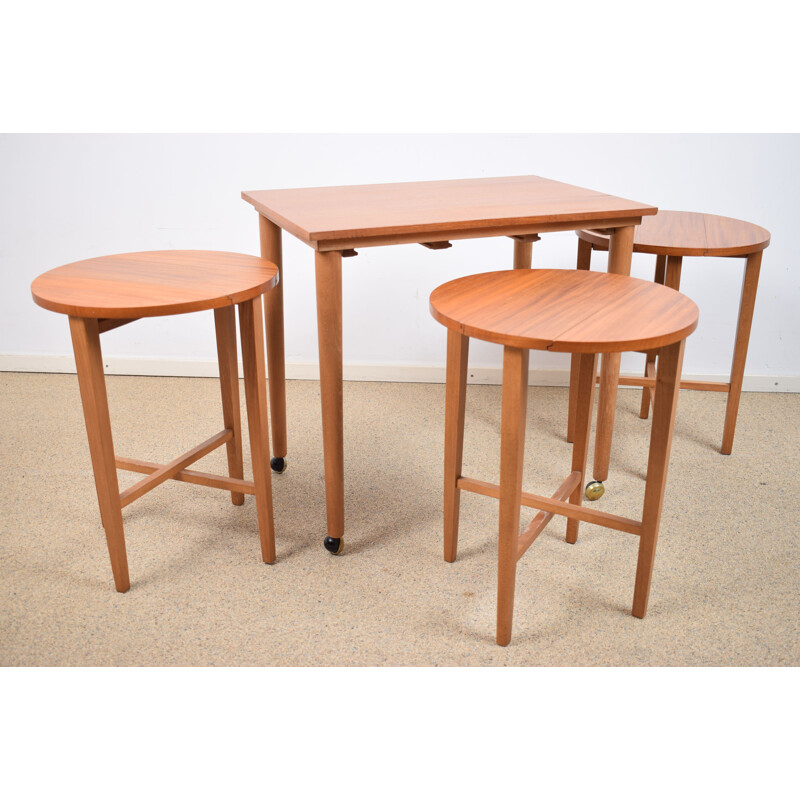 Vintage Nesting tables by Poul Hundevad for Novy Domov Czechoslovakia