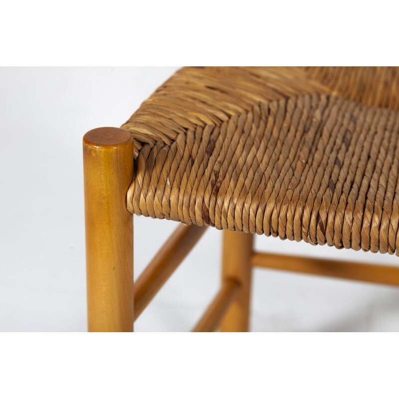 Set of 4 vintage J39 chairs for Fredericia in beechwood and straw 1960