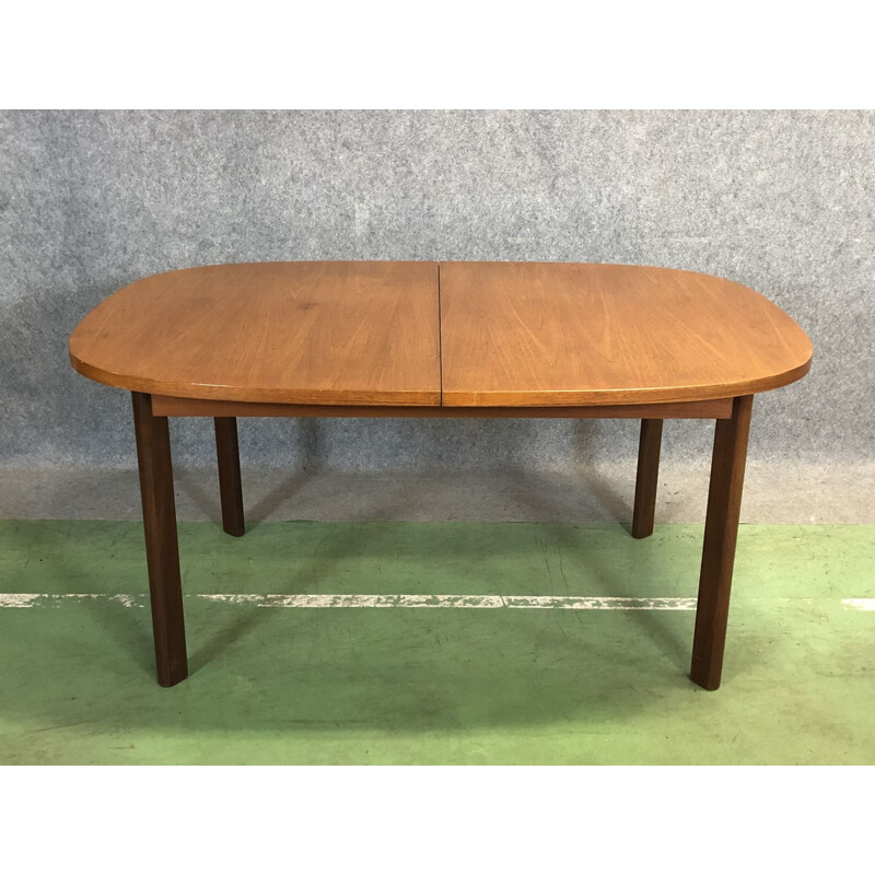 Table vintage G PLan en teck avec allonge papillon années 70 