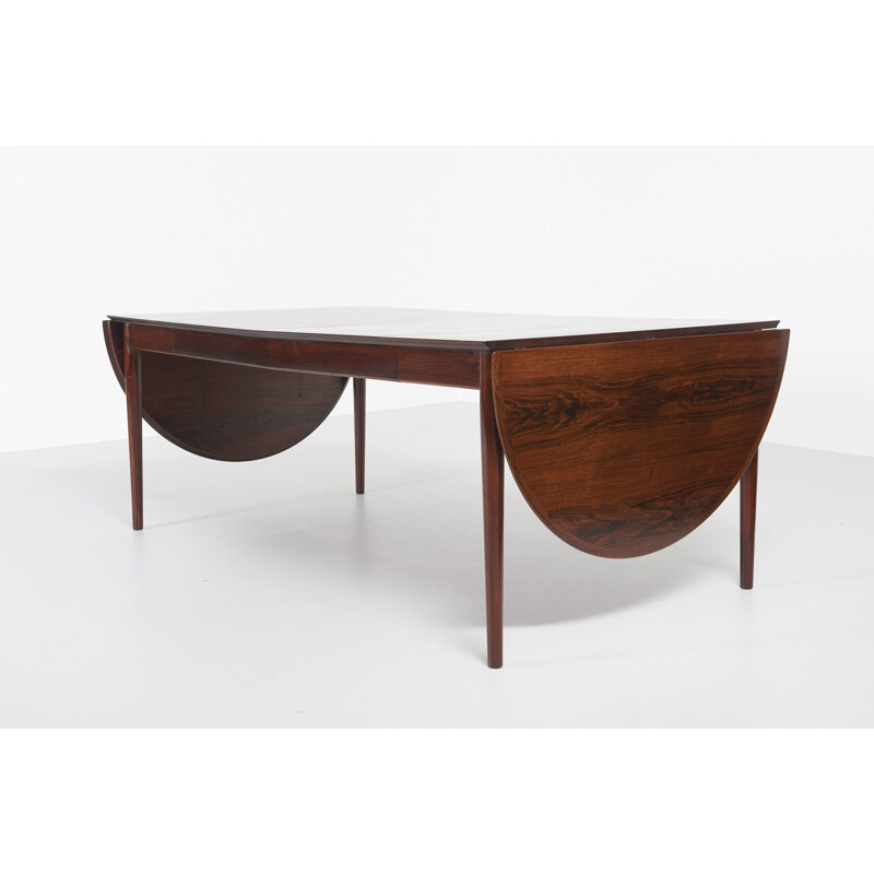 Vintage scandinavian model 227 table for Sibast in rosewood 1950