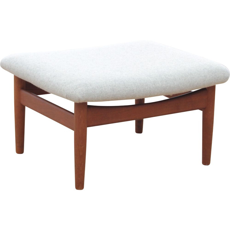 Vintage footstool Scandinavian in teak model FD137