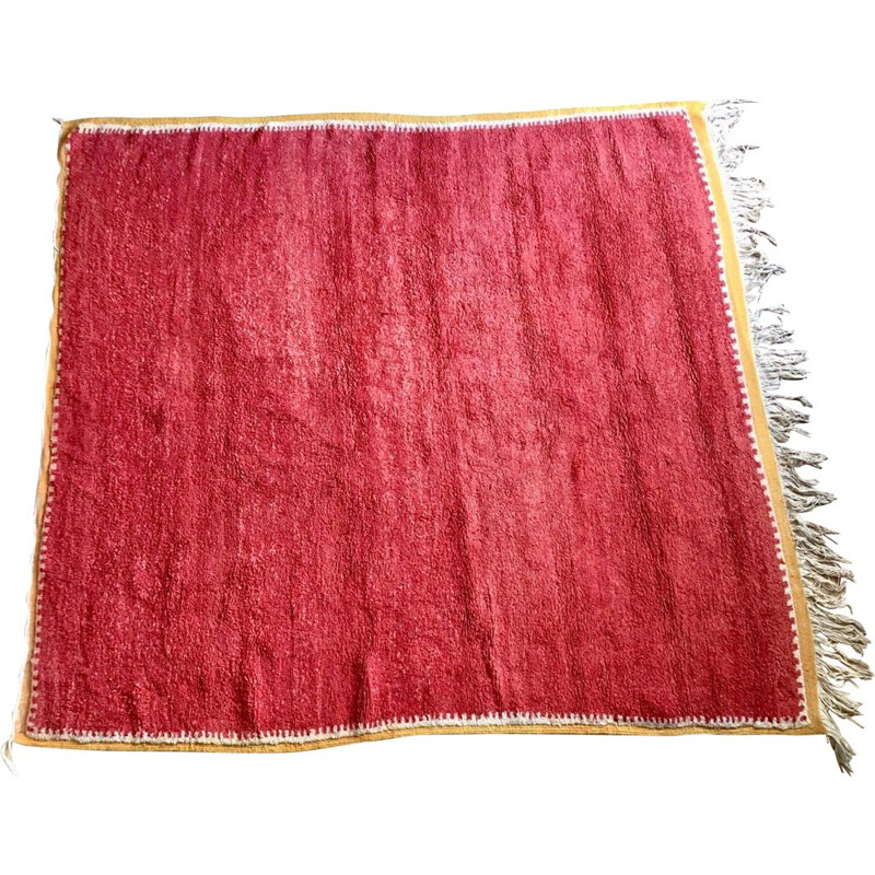 Vintage red rug 1950
