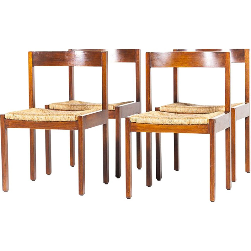 Set of 4 Vintage Dining Chairs by Martin Visser for T Spectrum, 1960s