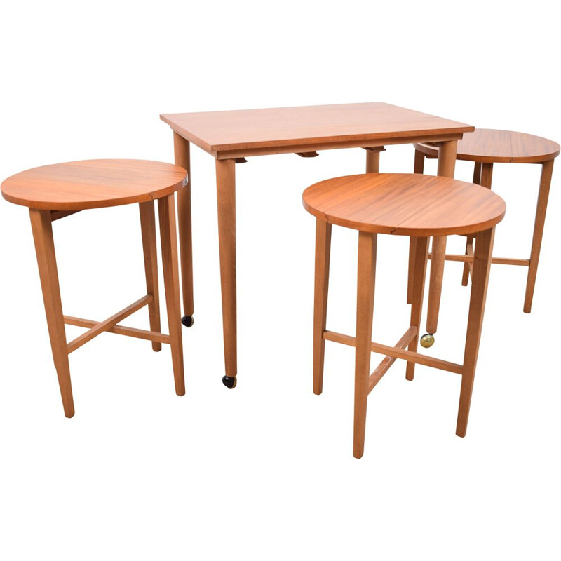 Vintage Nesting tables by Poul Hundevad for Novy Domov Czechoslovakia