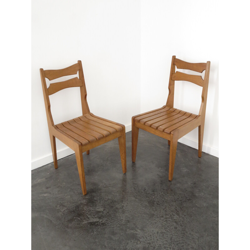 Paire de chaises, Robert GUILLERME & Jacques CHAMBRON - 1960