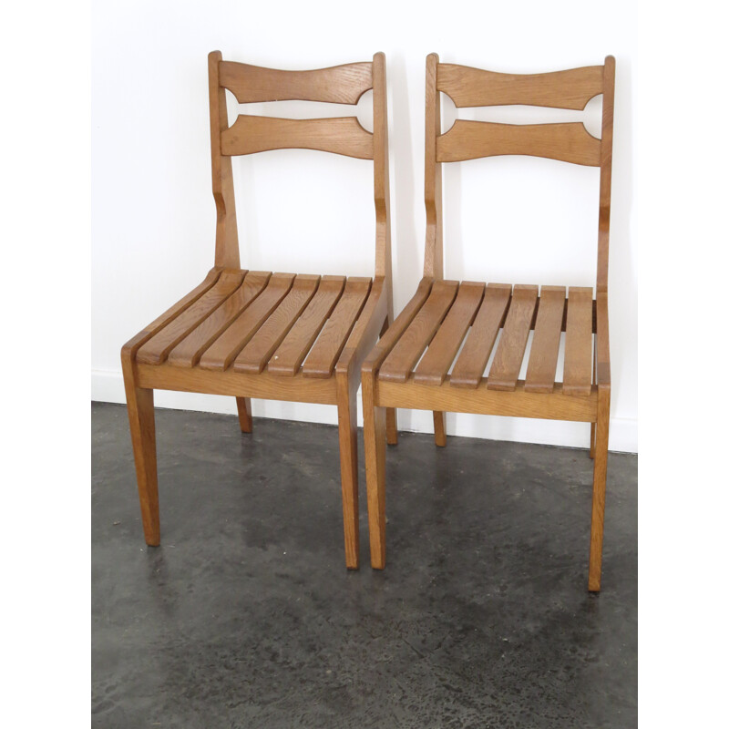 Pair of chairs, Robert GUILLERME & Jacques CHAMBRON - 1960s