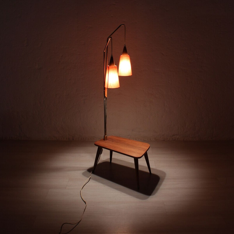 Vintage Floor Lamp in Teak, 1960s