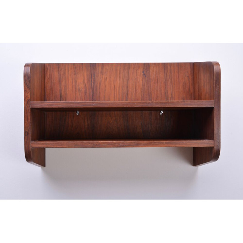 Vintage danish rosewood wall cabinet 1960
