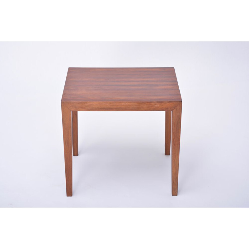 Table d'appoint vintage scandinave par Severin Hansen en palissandre 1960