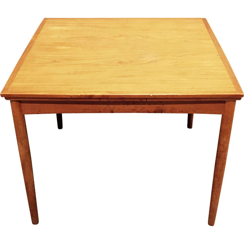 Vintage scandinavian extendable table in teak 1950