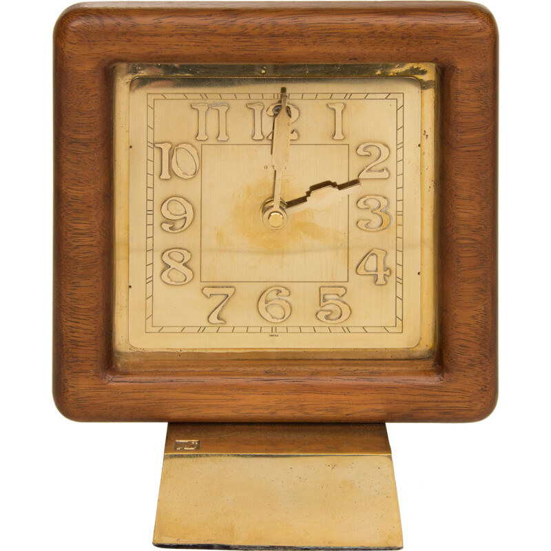 Horloge vintage en bois de teck 1960