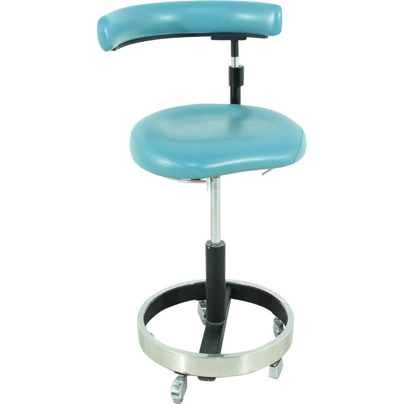 Vintage Stool Doctor blue Germany 1960s