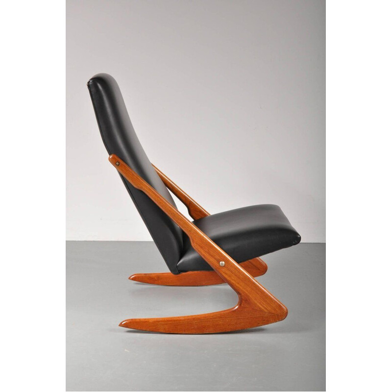 Boomerang rocking chair by Mogens Kold