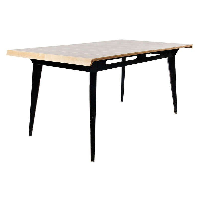 Vintage dining table by Robin Day for Hille