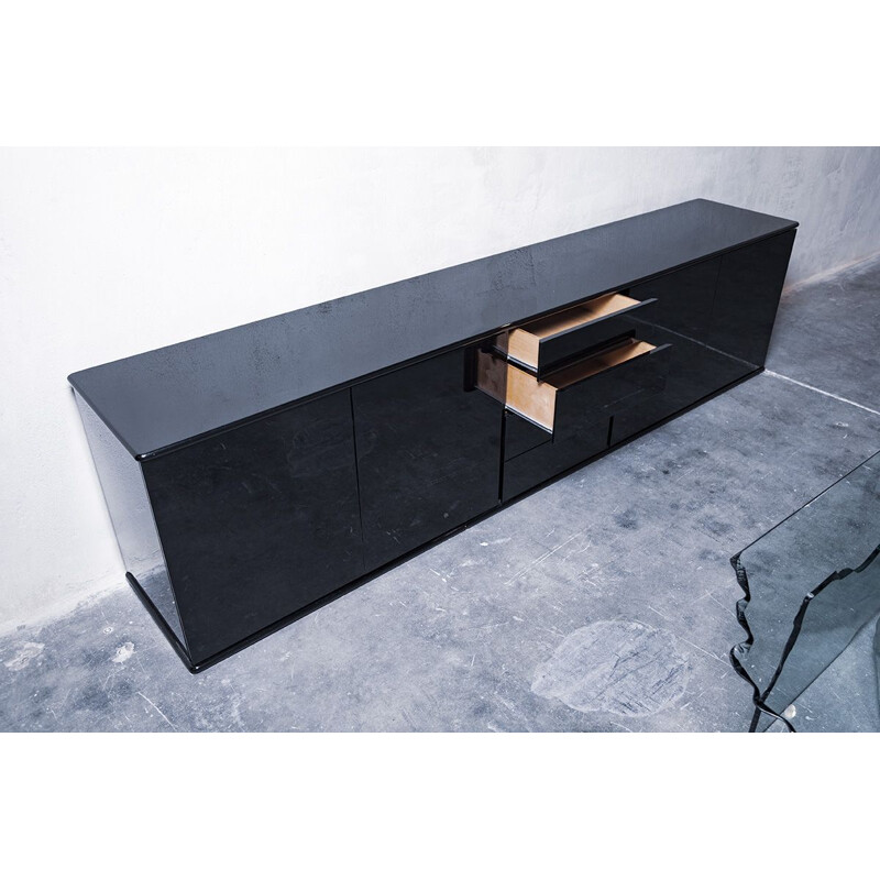 Black sideboard by Giulio Cappellini for Cappellini