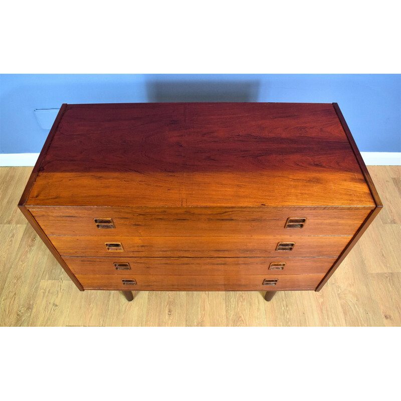 Vintage Danish Rosewood Chest of 4 Drawers, 1960-70s